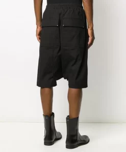 Rick Owens Short à Coupe Sarouel 09 NERO -Rick Owens Soldes 15533172 27894452 600