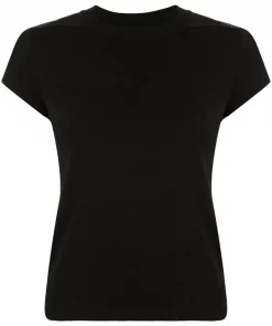 Rick Owens 09 BLACK T-shirt à Coupe Ajustée Femme