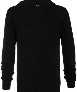 Rick Owens Pull En Cachemire à Capuche Homme