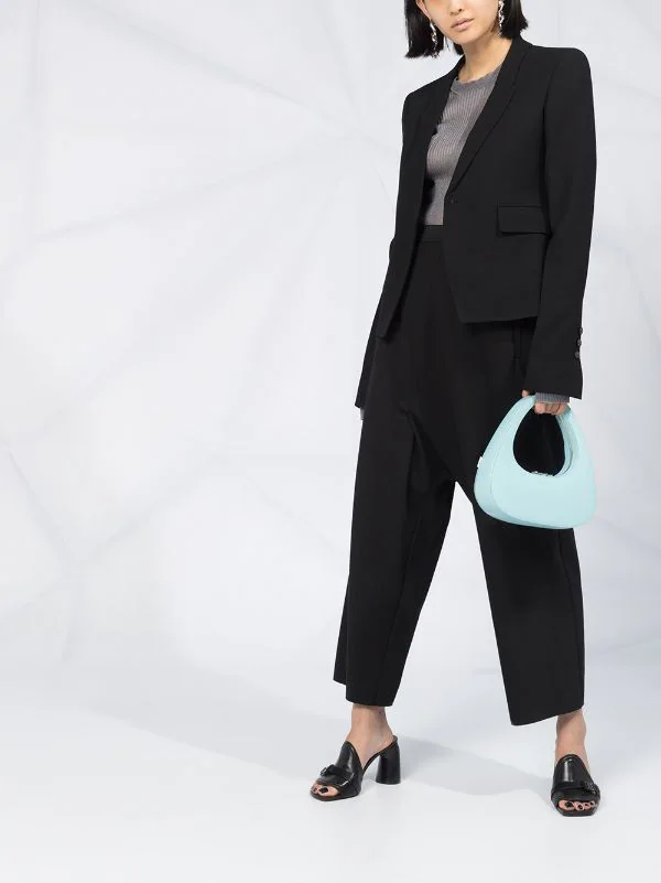 Rick Owens 09 BLACK Blazer Droit Classique Femme 4 Rick Owens 09 BLACK Blazer Droit Classique Femme – Image 2