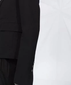 Rick Owens 09 BLACK Blazer Droit Classique Femme 10 Rick Owens 09 BLACK Blazer Droit Classique Femme -Rick Owens Soldes 15591473 28230572 600