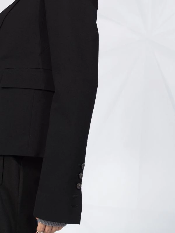 Rick Owens 09 BLACK Blazer Droit Classique Femme 5 Rick Owens 09 BLACK Blazer Droit Classique Femme – Image 3