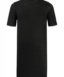 Rick Owens 09 BLACK T-shirt à Coupe Ajustée Homme