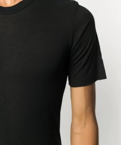 Rick Owens 09 BLACK T-shirt à Coupe Ajustée Homme -Rick Owens Soldes 15600333 28328983 600