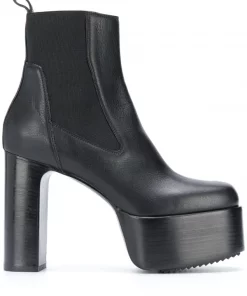 Rick Owens Bottines à Semelle à Plateforme Femme