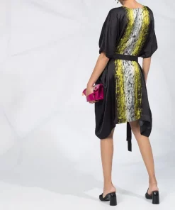 Rick Owens Robe Imprimée Mi-longue Femme -Rick Owens Soldes 15647297 28413996 600