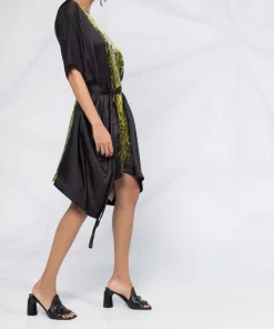 Rick Owens Robe Imprimée Mi-longue Femme -Rick Owens Soldes 15647297 28413998 600