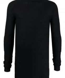 Rick Owens Pull Long En Maille Légère Homme