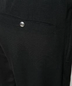 Rick Owens Pantalon Crop à Lien De Resserrage 09 BLACK -Rick Owens Soldes 15725293 28640257 600