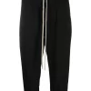 Rick Owens Pantalon Crop à Lien De Resserrage 09 BLACK 2 Rick Owens Pantalon Crop à Lien De Resserrage 09 BLACK -Rick Owens Soldes 15725293 28641275 600