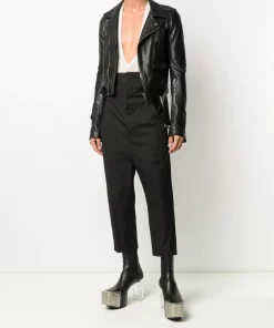 Rick Owens 09 BLACK Veste De Moto Zippée Homme 8 Rick Owens 09 BLACK Veste De Moto Zippée Homme -Rick Owens Soldes 15733237 28934267 600