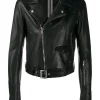 Rick Owens 09 BLACK Veste De Moto Zippée Homme -Rick Owens Soldes 15733237 28935187 600