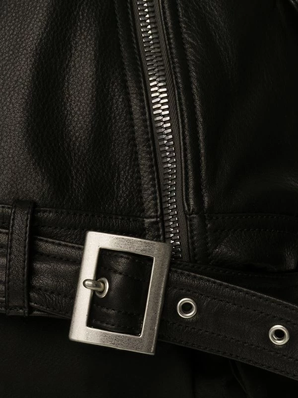 Rick Owens 09 BLACK Veste De Moto Zippée Homme 7 Rick Owens 09 BLACK Veste De Moto Zippée Homme – Image 5