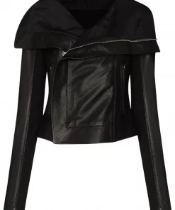 Rick Owens Veste De Moto En Cuir Femme