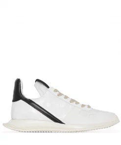 Rick Owens Baskets En Cuir 81961 DIRTY WHITE/BLACK/OYSTER