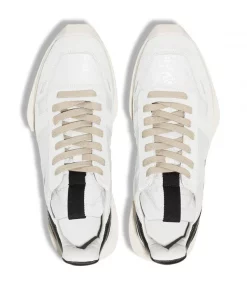 Rick Owens Baskets En Cuir 81961 DIRTY WHITE/BLACK/OYSTER -Rick Owens Soldes 15745560 32133184 600