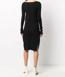 Rick Owens Robe Fendue à Col V 09 BLACK 12 Rick Owens Robe Fendue à Col V 09 BLACK -Rick Owens Soldes 15833212 29255102 600