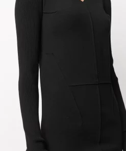 Rick Owens Robe Fendue à Col V 09 BLACK 13 Rick Owens Robe Fendue à Col V 09 BLACK -Rick Owens Soldes 15833212 29256829 600