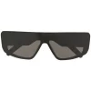 Rick Owens Lunettes De Soleil à Monture Oversize 0909 BLK TEMPLE/BLK LENS -Rick Owens Soldes 15839491 29341574 600