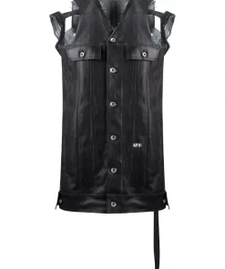 Rick Owens Gilet Texturé à Effet Usé Femme