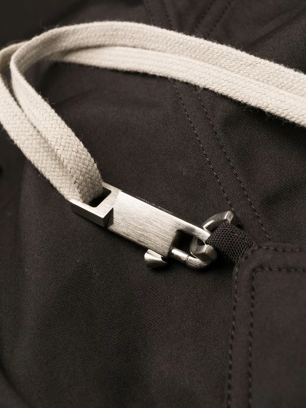 Rick Owens Robe Courte à Empiècements Contrastants 09 BLACK 8 Rick Owens Robe Courte à Empiècements Contrastants 09 BLACK – Image 6