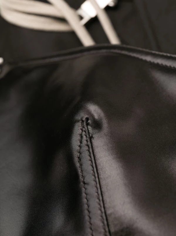 Rick Owens Robe Courte à Empiècements Contrastants 09 BLACK 9 Rick Owens Robe Courte à Empiècements Contrastants 09 BLACK – Image 7