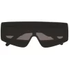 ( Nouvelle Collection ) Rick Owens Lunettes De Soleil à Monture Masque 0909 BLK TEMPLE/BLK LENS -Rick Owens Soldes 15974680 29777520 600