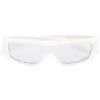 Rick Owens 0109 CLEAR Lunettes De Soleil à Monture Rectangulaire Homme -Rick Owens Soldes 16043758 33625057 600