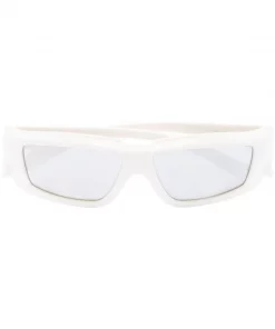 Rick Owens 0109 CLEAR Lunettes De Soleil à Monture Rectangulaire Homme