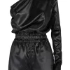 ( Runway ) Rick Owens 09 BLACK Combishort à Design à Une épaule Femme -Rick Owens Soldes 16043770 34283716 600