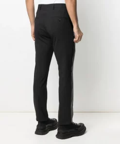 Rick Owens 09 BLACK Pantalon De Costume à Design à Empiècements Homme -Rick Owens Soldes 16130931 30451527 600