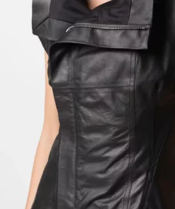 Rick Owens Haut Tec Naska En Cuir 09 BLACK -Rick Owens Soldes 16196740 32330870 600