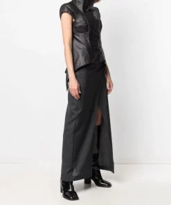 Rick Owens Haut Tec Naska En Cuir 09 BLACK -Rick Owens Soldes 16196740 32330872 600