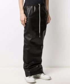 Rick Owens 09 BLACK Jupe à Détail De Fente Homme -Rick Owens Soldes 16197149 33005155 600