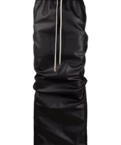 Rick Owens 09 BLACK Jupe à Détail De Fente Homme