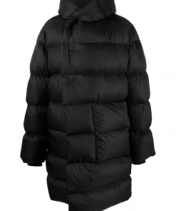 ( Nouvelle Collection ) Rick Owens 09 BLACK Doudoune à Capuche Homme