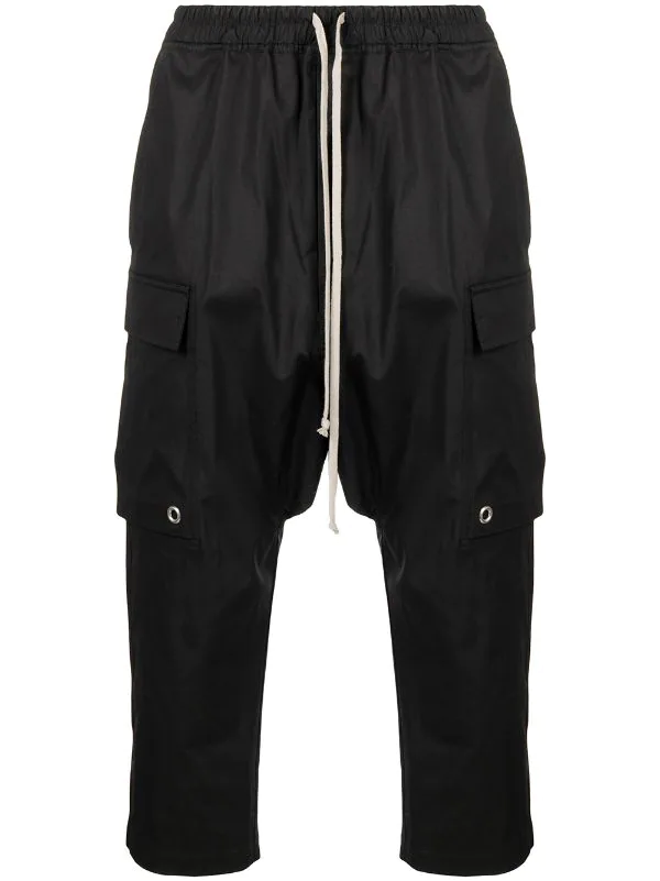 ( Nouvelle Collection ) Rick Owens 09 BLACK Pantalon Cargo à Lien De Resserrage Homme 3 ( Nouvelle Collection ) Rick Owens 09 BLACK Pantalon Cargo à Lien De Resserrage Homme