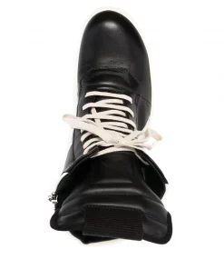 Rick Owens Baskets Montantes Oversize 91111 BLACK/MILK/MILK -Rick Owens Soldes 16294722 31216829 600