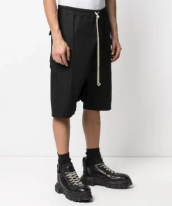 Rick Owens Short Sarouel à Coupe Stretch Homme -Rick Owens Soldes 16298810 31453676 600