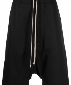 Rick Owens Short Sarouel à Coupe Stretch Homme