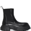 Rick Owens 099 BLACK/BLACK Bottes Beatle Bozo Tractor En Cuir Femme -Rick Owens Soldes 16303484 34338112 600