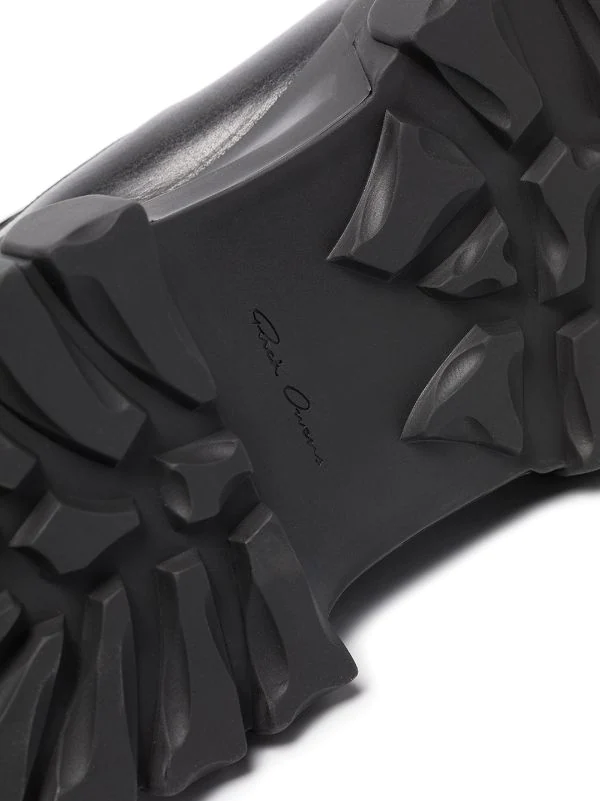 Rick Owens 099 BLACK/BLACK Bottes Beatle Bozo Tractor En Cuir Femme 6 Rick Owens 099 BLACK/BLACK Bottes Beatle Bozo Tractor En Cuir Femme – Image 4