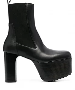 Rick Owens Bottines à Semelle à Plateforme Homme