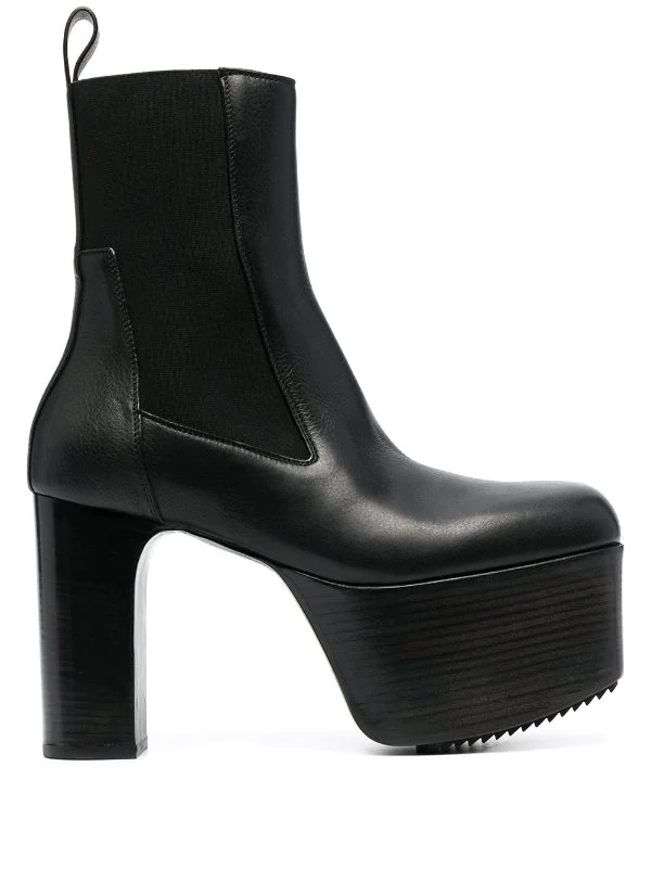 Rick Owens Bottines à Semelle à Plateforme Homme 3 Rick Owens Bottines à Semelle à Plateforme Homme