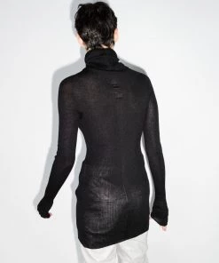 Rick Owens Pull Nervuré à Col Roulé Femme -Rick Owens Soldes 16309108 34781069 600