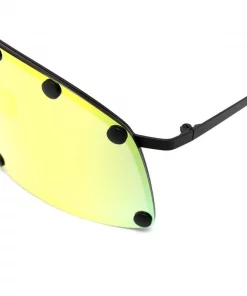 Rick Owens 091000 BLACK Lunettes De Soleil à Verres Teintés Homme -Rick Owens Soldes 16319796 31266693 600