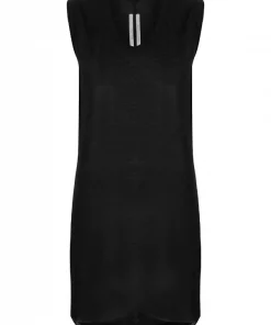 Rick Owens Débardeur à Coupe Mi-longue 09 BLACK