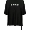 ( Positively Conscious ) Rick Owens 0961 BLACK/OYSTER T-shirt Tommy à Col Rond Homme -Rick Owens Soldes 16397573 31693025 600