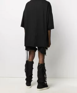 ( Positively Conscious ) Rick Owens 0961 BLACK/OYSTER T-shirt Tommy à Col Rond Homme -Rick Owens Soldes 16397573 31693027 600