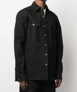Rick Owens Surchemise En Jean Oversize 09 BLACK -Rick Owens Soldes 16397580 31693043 600